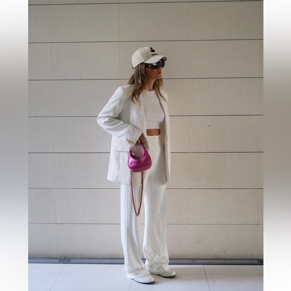 ✨NWT! Baubeau Paris Leather Pink Bag - Picture 15 of 17